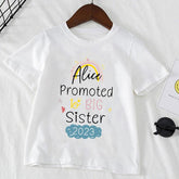 Personalized Name Promoted To Big Sister Brother 2023 Kids T Shirt Baby-TB00961-Veeddydropshipping